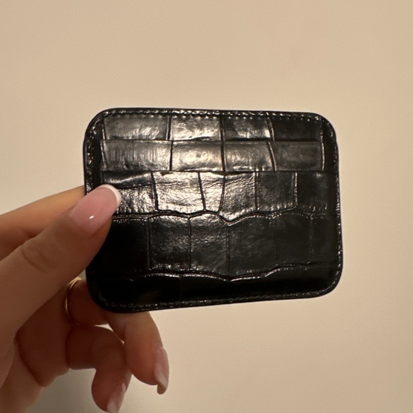 Card holder balenciaga crocodile embossed leather - Picture 2 of 2
